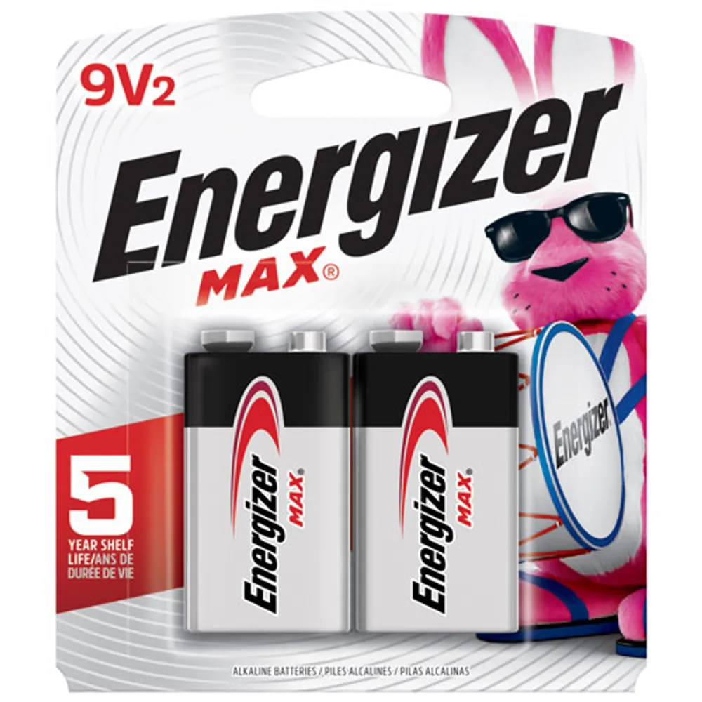 Paquet de 2 piles 9 V d'Energizer