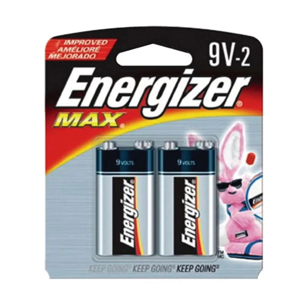 Paquet de 2 piles 9 V d'Energizer