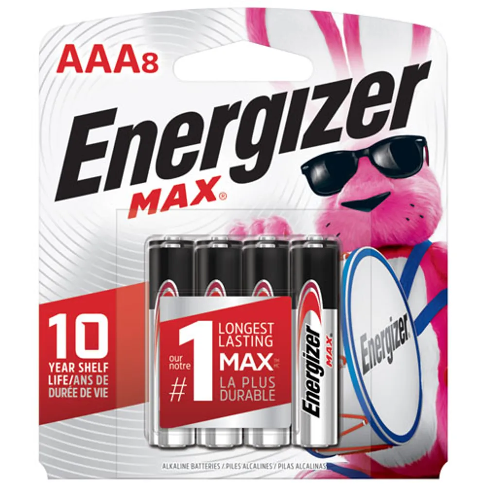 Energizer "AAA" 1.5V 8-Pack Batteries
