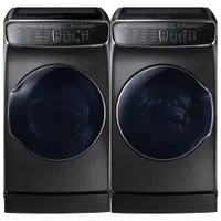 Samsung 5.8 Cu.Ft. HE Front Load w/ 1.1 Cu.Ft. Washer & 7.5 Cu. Ft. Electric Steam Dryer w/ Flex Dry