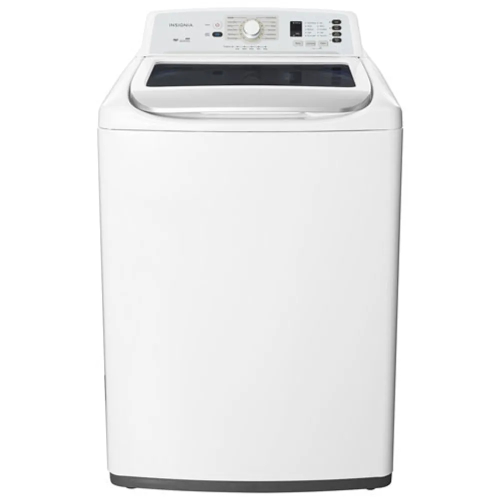 Insignia 4.7 Cu. Ft. Top Load Washer and 6.7 Cu. Ft. Front Load Electric Dryer- White