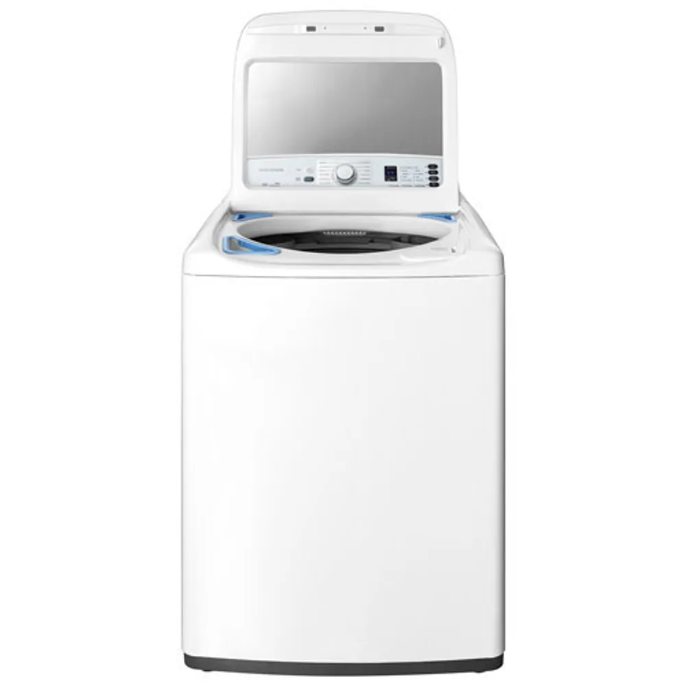 Insignia 4.7 Cu. Ft. Top Load Washer and 6.7 Cu. Ft. Front Load Electric Dryer- White