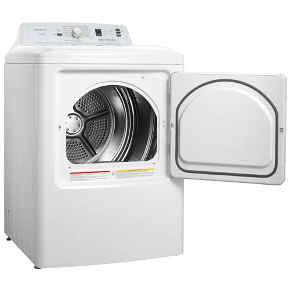 Insignia 4.7 Cu. Ft. Top Load Washer and 6.7 Cu. Ft. Front Load Electric Dryer- White