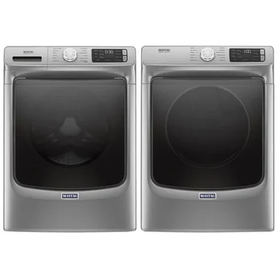 Maytag Cu. Ft. HE Front Load Steam Washer & 7.4 Cu. Ft. Electric Steam Dryer