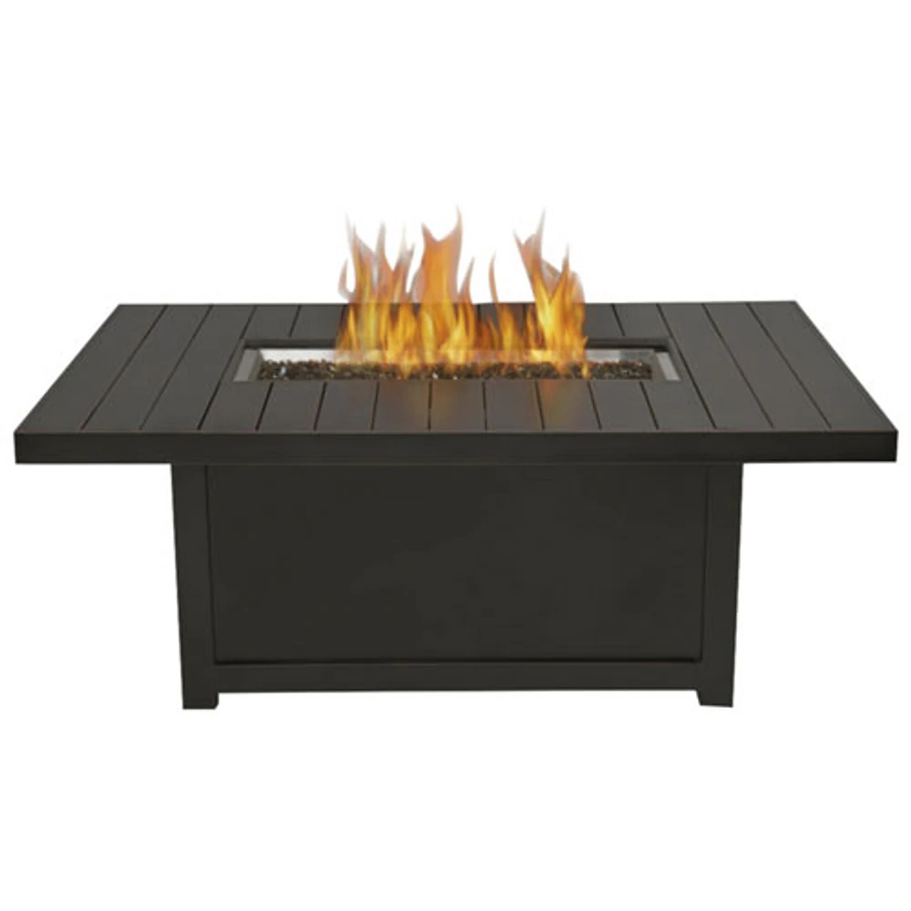 Napoleon St. Tropez Rectangular PatioFlame Freestanding Gas Fire Pit Table - 60,000 BTU