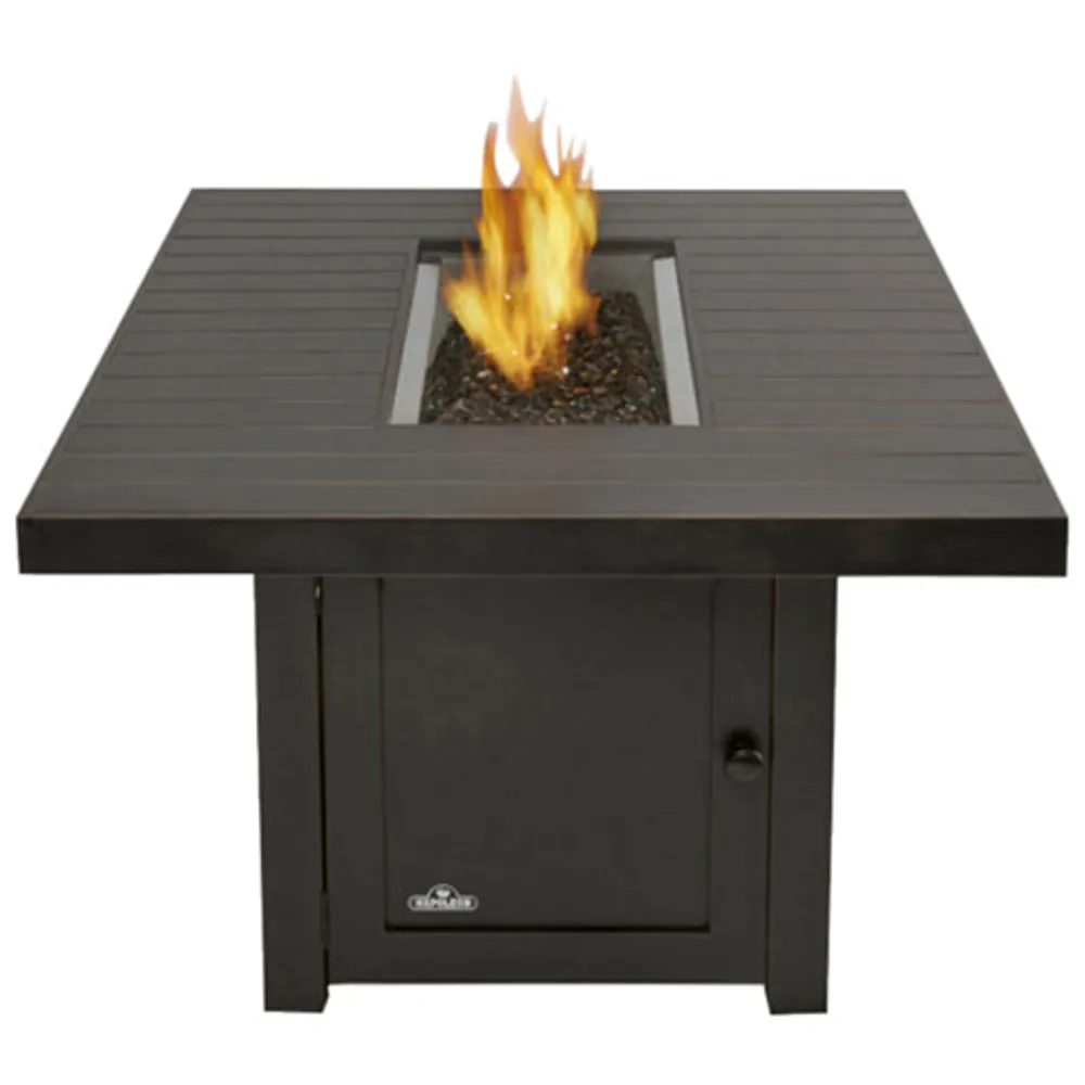 Napoleon St. Tropez Rectangular PatioFlame Freestanding Gas Fire Pit Table - 60,000 BTU