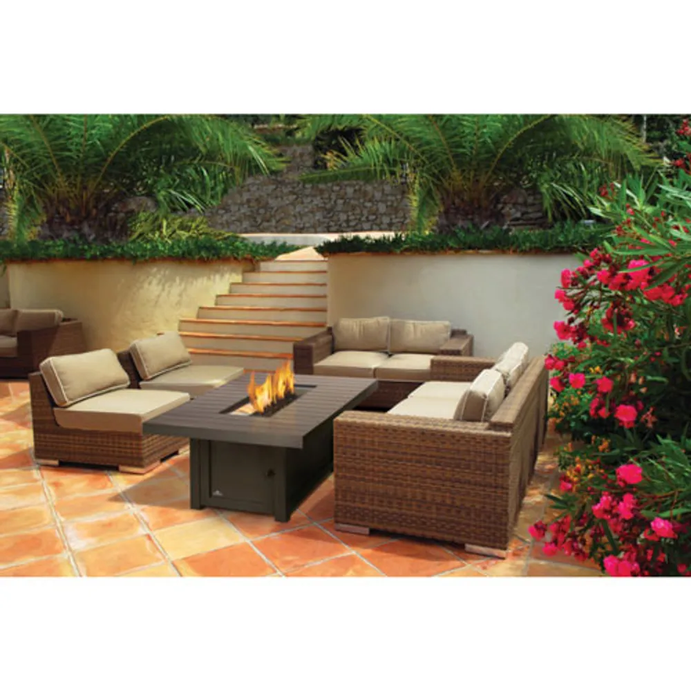 Napoleon St. Tropez Rectangular PatioFlame Freestanding Gas Fire Pit Table - 60,000 BTU