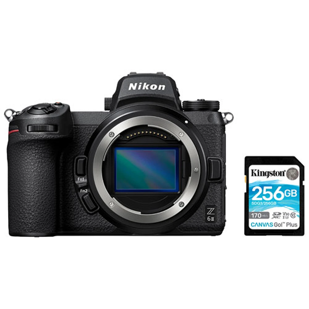 Nikon Z 6II FX Mirrorless Camera (Body Only) & 256GB Memory Card