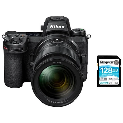 Nikon Z 7II FX Mirrorless Camera with 24-70mm Lens Kit & 128GB Memory Card