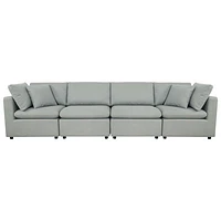 Billie 4-Piece Modular Transitional Polyester Sectional Sofa Sets