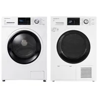 Insignia 2.7 Cu. Ft. HE Compact Front Load Washer & 4.4 Cu. Ft. Electric Dryer - White