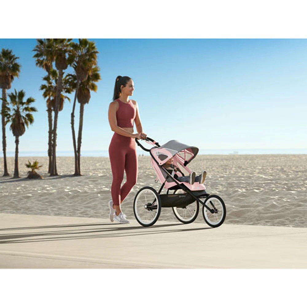 Cybex Avi Jogging Lightweight Stroller - Silver Pink