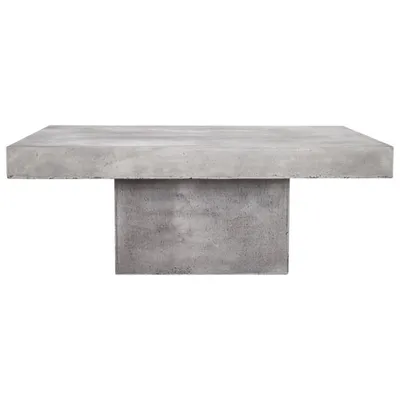 Maxima Contemporary Rectangular Outdoor Coffee Table - Grey