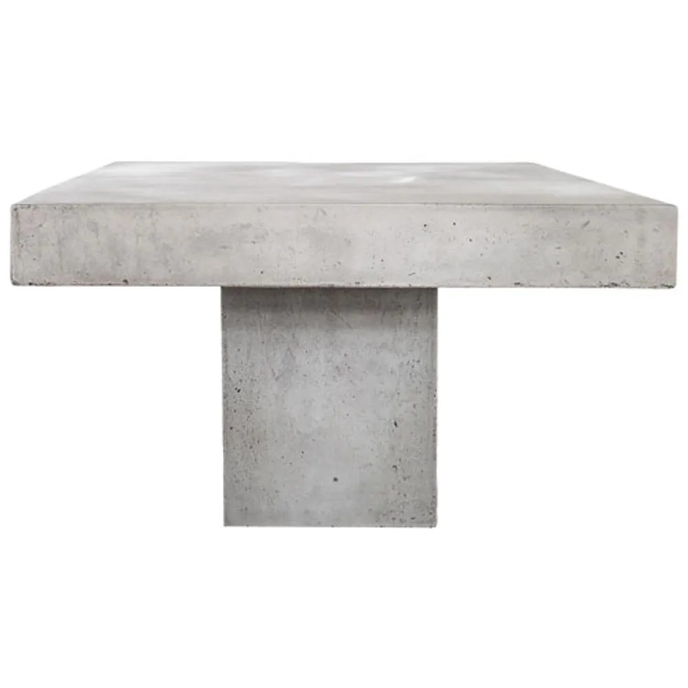 Maxima Contemporary Rectangular Outdoor Coffee Table - Grey