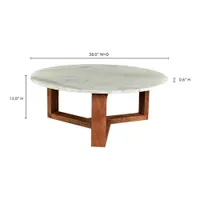 Jinxx Transitional Round Coffee Table