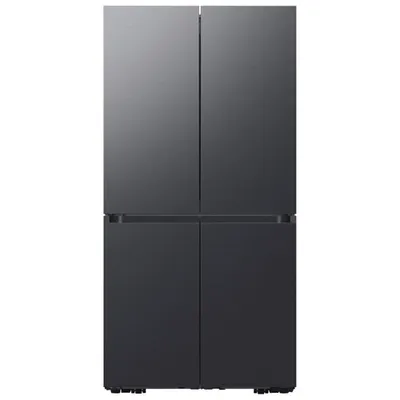 Samsung BESPOKE 36" 22.8 Cu. Ft. French Door Refrigerator (RF23A9675AP/AC) - Matte Black Steel