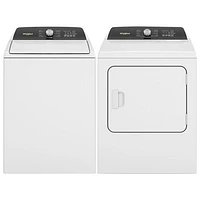 Whirlpool 5.2 Cu. Ft. High Efficiency Top Load Washer & 7.0 Cu. Ft. Electric Steam Dryer - White