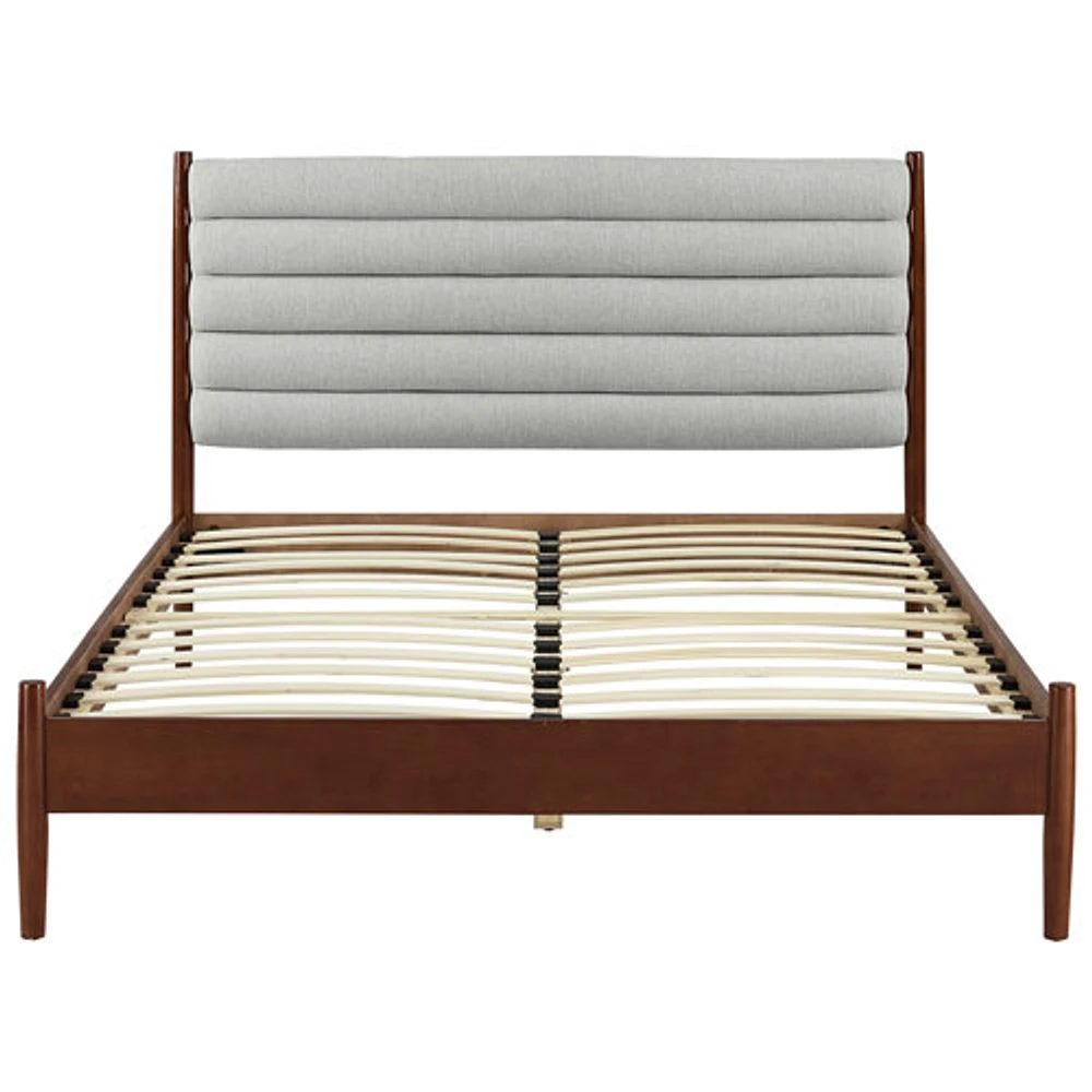 Lit plateforme transitionnel de Camille - Grand lit - Gris pâle