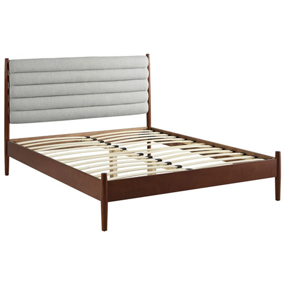 Lit plateforme transitionnel de Camille - Grand lit - Gris pâle