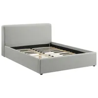 Deville Modern Platform Bed - Double - Light Grey