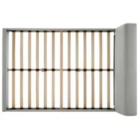 Deville Modern Platform Bed - Double - Light Grey