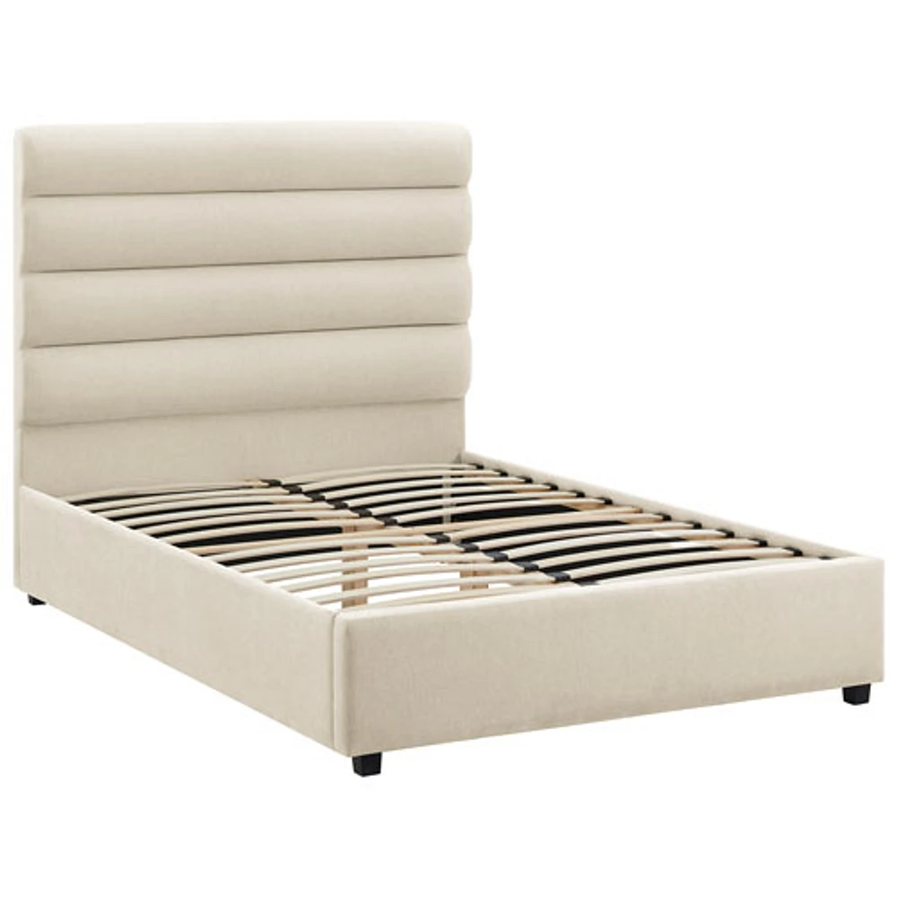 Seville Transitional Platform Bed - Double - Off White