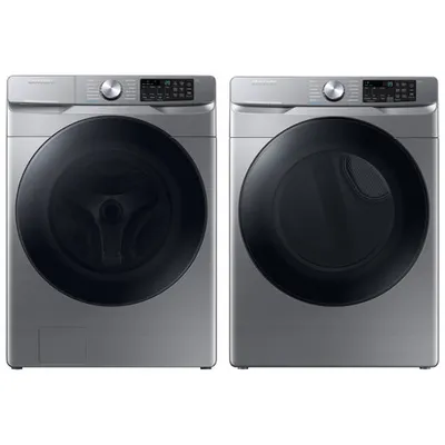 Samsung Electric Steam Dryer & High Efficiency Front Load Steam Washer