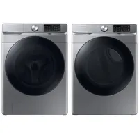 Samsung Electric Steam Dryer & High Efficiency Front Load Steam Washer - Platinum