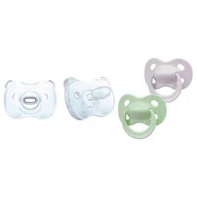 Medela Baby New Pastel Pacifier & Soft Silicone Pacifier - 6-18 Months - 4 Pack