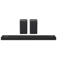 Sony HT-A5000 450-Watt 5.1.2 Channel Dolby Atmos Sound Bar with SARS3S Wireless Bookshelf Speakers - Pair