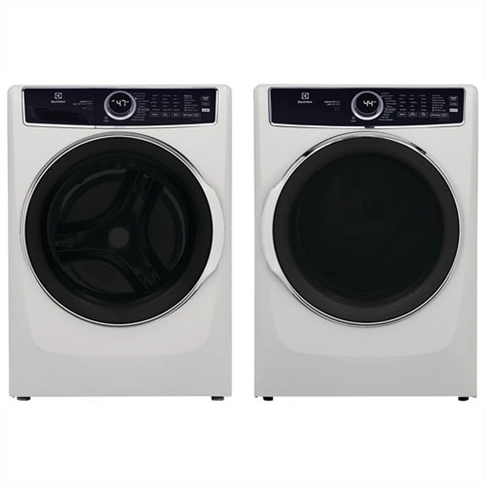 Electrolux 5.2 Cu. Ft. High Efficiency Front Load Steam Washer & 8.0 Cu. Ft. Gas Steam Dryer