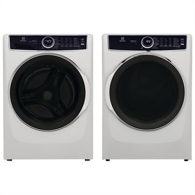 Electrolux 5.2 Cu. Ft. High Efficiency Front Load Steam Washer & 8.0 Cu. Ft. Gas Steam Dryer