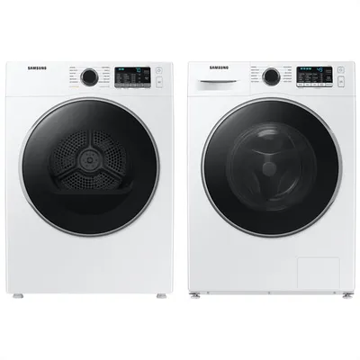 Samsung 2.9 Cu. Ft. High Efficiency Front Load Steam Washer & 4.0 Cu. Ft. Electric Dryer