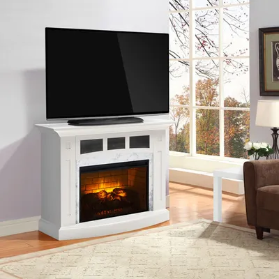 Pleasant Hearth Ryerson 52" Infrared Electric Fireplace - 5115 BTU - White