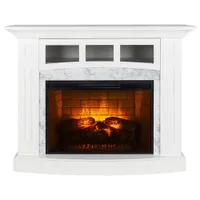 Pleasant Hearth Ryerson 52" Infrared Electric Fireplace - 5115 BTU - White