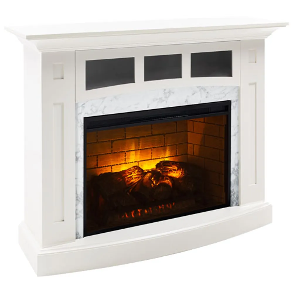 Pleasant Hearth Ryerson 52" Infrared Electric Fireplace - 5115 BTU - White