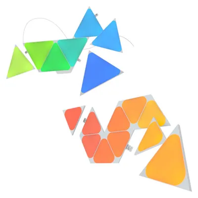 Nanoleaf Shapes Triangle Panels Smarter Kit with Mini Triangle Panels Expansion Pack - 17 Panels