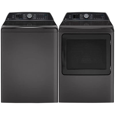 GE Profile 6.2 Cu. Ft. High Efficiency Top Load Washer & Cu. Ft. Electric Steam Dryer