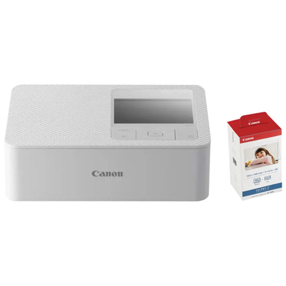 Canon SELPHY CP1500 Wireless Compact Photo Printer with Colour Ink & Photo Paper Set