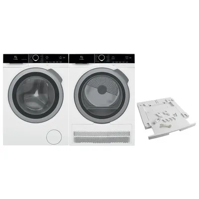 Electrolux Cu. Ft. Front Load Steam Washer & Cu. Ft. Electric Steam Dryer w/ Stacking Kit