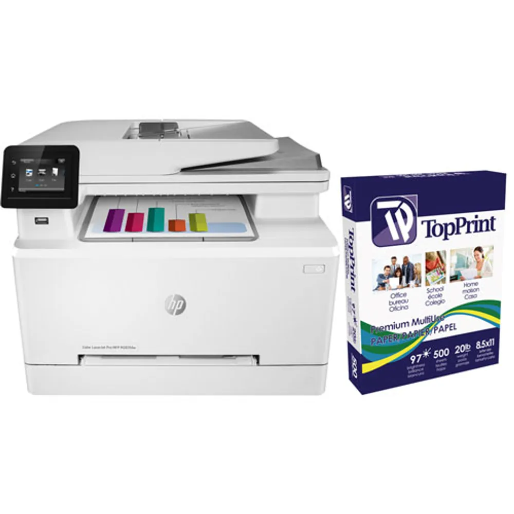 HP Colour LaserJet Pro M283fdw Wireless All-In-One Laser Printer with 500-Sheet Multi-Purpose Paper