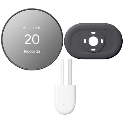 Google Nest Wi-Fi Smart Thermostat with Trim Kit & Power Connector