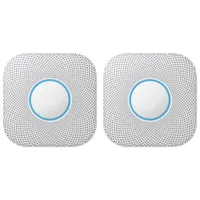 Google Home Safety Bundle - Nest Protect Wi-Fi Smoke & Carbon Monoxide Alarm 2-pack & Insignia Headphone Adapter 