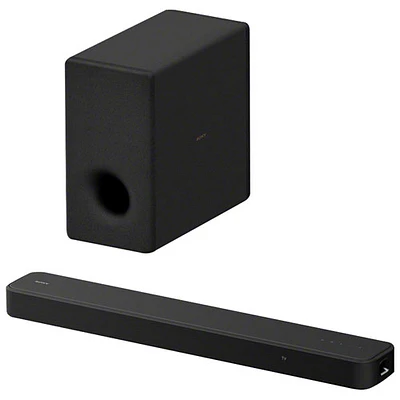 Barre de son 3.1 canaux Dolby Atmos HT-S2000 et haut-parleur d'extrêmes graves de 200 W de Sony - Noir