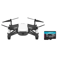 Ryze Tech Tello Quadcopter Drone Boost Combo w/ 128GB 170MB/s microSDXC Memory Card - White/Black