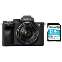 Sony Alpha 7 IV Full-Frame Mirrorless Camera with 28-70mm Lens Kit & 128GB 170MB/s SDXC Memory Card