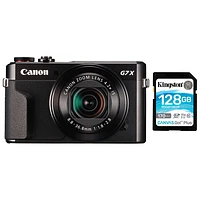 Canon PowerShot G7 X Mark II Wi-Fi 20.1MP 4.2x Optical Zoom Digital Camera & 128GB SDXC Memory Card