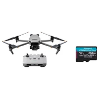 DJI Mavic 3 Classic Quadcopter Drone and Remote Control w/ 256GB 170MB/s microSDXC Memory Card - Grey