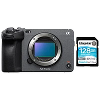 Sony Alpha FX3 Cinema Line Full-Frame Mirrorless Camera (Body Only) & 128GB 170MB/s SDXC Memory Card