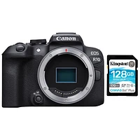 Canon EOS R10 Mirrorless Camera (Body Only) & 128GB 170MB/s SDXC Memory Card